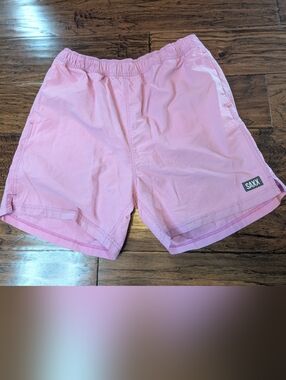 Saxx Go Coastal 2 in 1 Volley Shorts 5in Inseam Size Medium in Pink
